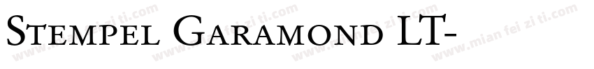 Stempel Garamond LT字体转换